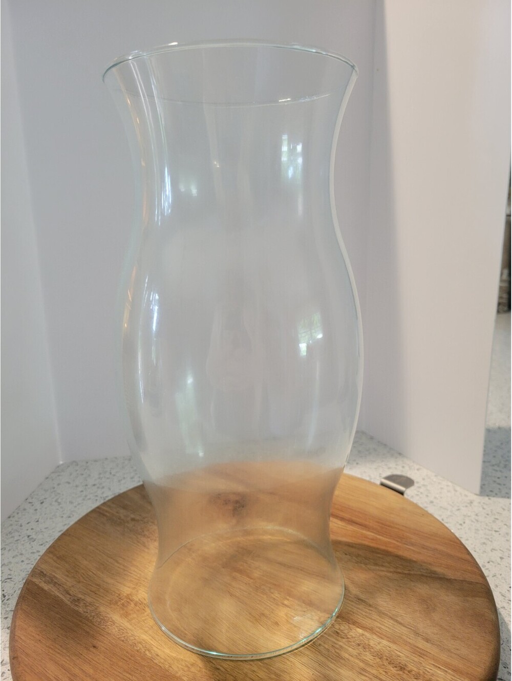 Partylite 12” Clear Glass Hurricane Vase Shade N6094 NIB